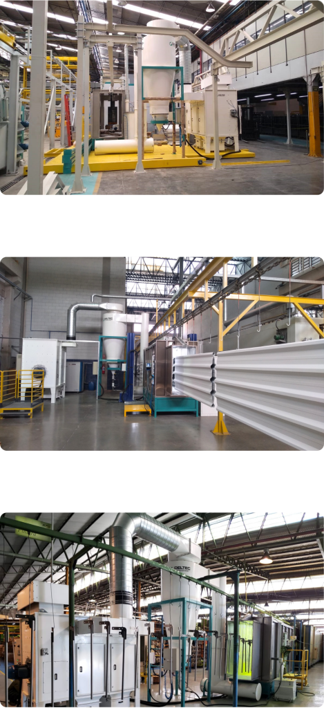 DELTEC — Linhas de Pintura a Pó, Líquida e por Eletrodeposição